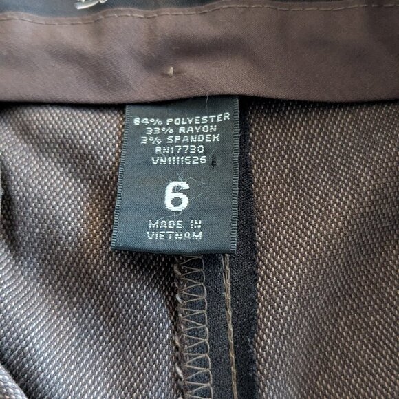 Mossimo (Target) Low Rise Brown Trousers sz 6 - Picture 4 of 4